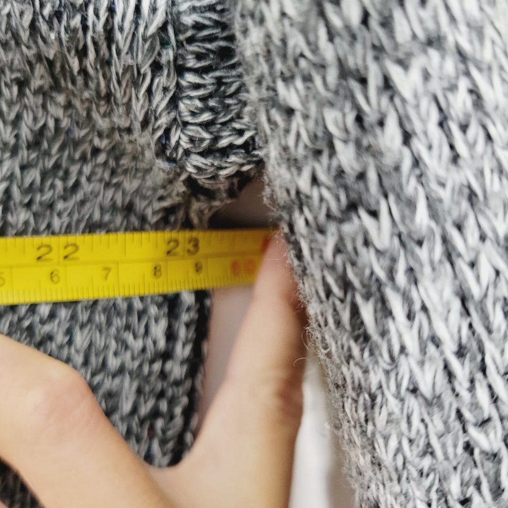 Vintage Oversized Knit Pullover Sweater Retro Style Crew Neck Abstract Pattern - Picture 9 of 9
